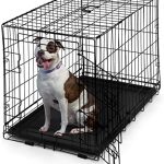 CAPHAUS Foldable Dog Crate Wire Metal Dog Kennel w/Leak-Proof Pan & Protecting Feet & Divider Panel, Single or Double Door, Small, Medium & Large Dog Crate Indoor Cage, 30” w/Single Door
