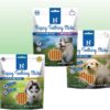 N-Bone Puppy Teething Sticks Variety Pack, Chicken, Pumpkin & Peanut Butter Flavors, Natural Puppy Teething Chews & Treats, 3 Bags (11.22 oz)