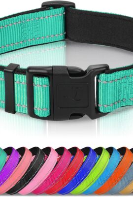 Joytale Reflective Dog Collar, Adjustable Neoprene Padded,...