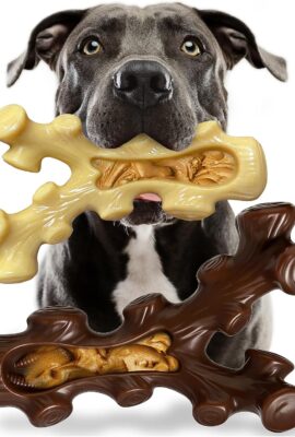 SIHRMIU 2 Pack Dog Chew Toys for Aggressive Chewers,Boredom...