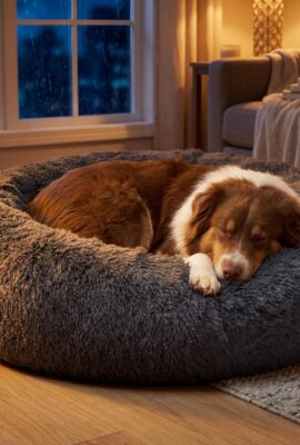 Bedsure SupportMax™ Calming Dog Beds Large Sized Dog Washable...