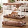 ZOMISIA 36″ L Collapsible Dog Crate for Dogs, Heavy Duty Dog Kennel Indoor