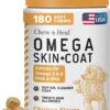 Omega 3 for Dogs, Itch Relief Chews, Fish Oil Skin & Coat, 180 ct, Chews