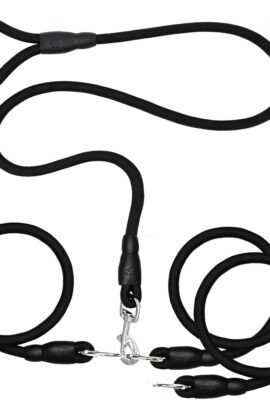 3 Dog Leash No Tangle Heavy Duty Detachable 360° Swivel...