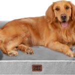 EHEYCIGA Orthopedic Extra Large Dog Bed, Waterproof Washable XL Pet Bed 44″