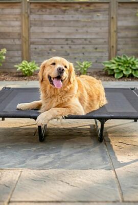 suddus Elevated Dog Bed for Large Dogs 120lb, Breathable...