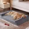 BFPETHOME Orthopedic Washable Large Dog Bed for Senior Dog Comfy Sleep