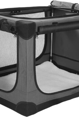 24 x 17 x 17 Inch Collapsible Soft Dog Crate for Dogs Up...