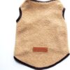 Small Dog Sweater Vest, Winter Cold Weather Warm Pullover Fleece Dog Jacket Sleeveless Puppy Clothes Fleece Coat for Chihuahua Poodle Teddy… (Small, Khaki)