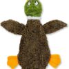 Best Pet Supplies 2-in-1 Fun Skin Stuffless Dog Toy – Wild Duck, Small