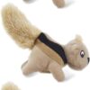 Outward Hound Squeakin’ Squirrels Plush Squeaky Dog Toys, 3-Pack, 7″