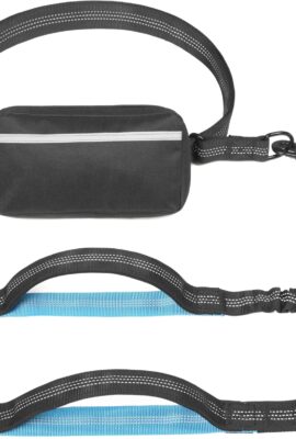 iYoShop Hands Free Dog Leash with Zipper Pouch, Large, 25-120 lbs, Black iYoShop Hands Free Dog Leash with Zipper Pouch, Large, 25-120 lbs, Black