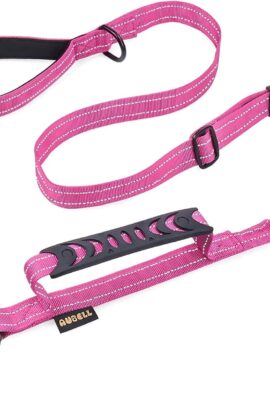 AUBELL Tactical Dog Leash Heavy Duty,4-6ft No Pull Bungee Leash,Pink AUBELL Tactical Dog Leash Heavy Duty,4-6ft No Pull Bungee Leash,Pink