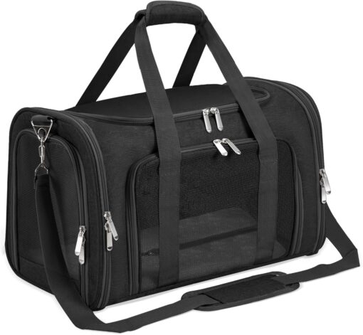 Soft-Sided Cat/Dog/Pet Carrier, Collapsible Pets Travel Carriers