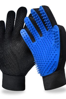Cat Grooming Glove Brush, Pet Hair Remover Tool, 1 Pair...