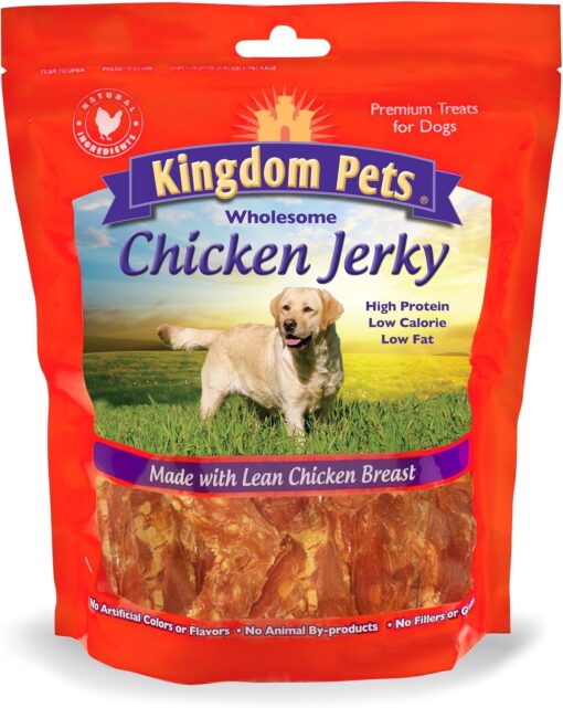 Chicken Jerky Dog Treats with Only 3 Ingredients and No Fillers, 3 Pound Bag