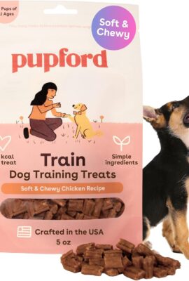 Pupford Soft & Chewy Training Treats for Dogs & Puppies (Chicken, 5 oz)