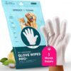 Uproot Clean Pet Grooming Gloves: Deodorizing & Grooming, 1-Month Supply