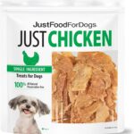JustFoodForDogs Single Ingredient Healthy Dog Treats – Chicken Breast, 18Oz