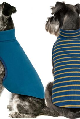 KYEESE 2Pack Dog Sweater for Small Dogs Soft Pet Coats Fleece...