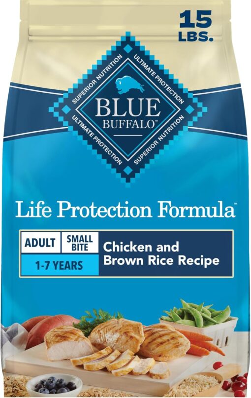 Blue Buffalo Life Protection Formula Small Bite Chicken Dry Dog Food, 15 lb