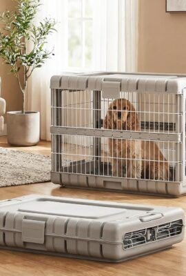 ZOMISIA 28″ L Collapsible Dog Crate for Dogs, Heavy Duty Dog Kennel Indoor ZOMISIA 28″ L Collapsible Dog Crate for Dogs, Heavy Duty Dog Kennel Indoor
