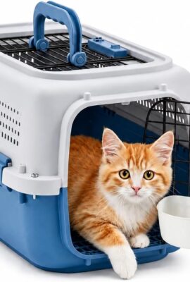 23″ Airline Approved Cat Carrier Hard Shell, Dual-Entry...