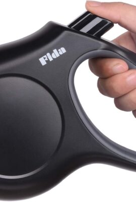 Fida Retractable Dog Leash Large Breed, Heavy Duty 16 ft Dog Walking Leash, up to 110 lbs, 360° Tangle Free, Black Fida Retractable Dog Leash Large Breed, Heavy Duty 16 ft Dog Walking Leash, up to 110 lbs, 360° Tangle Free, Black