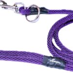 The Walkie No Pull Dog Leash – Gentle, Effective, Encourages Loose Leash Walking – Made in USA – Purple Color – Size Large for Dogs 25 lbs – 150 lbs