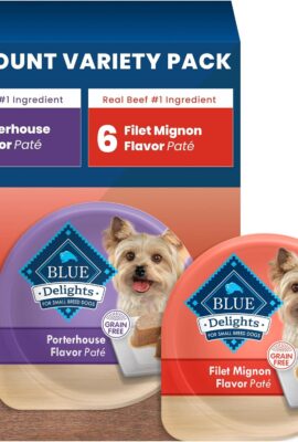 Blue Buffalo Delights Variety Pack Small Breed Wet Dog Food,...