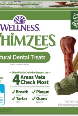 Wellness WHIMZEES Value Pack Natural Dog Dental Treat, Chews,...
