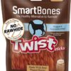 SmartBones Twist Sticks Rawhide-Free Dog Treats, Peanut Butter, 50 Count