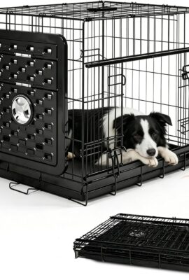 Collapsible Dog Crate for Large/Medium Dogs,36 Inch Foldable...